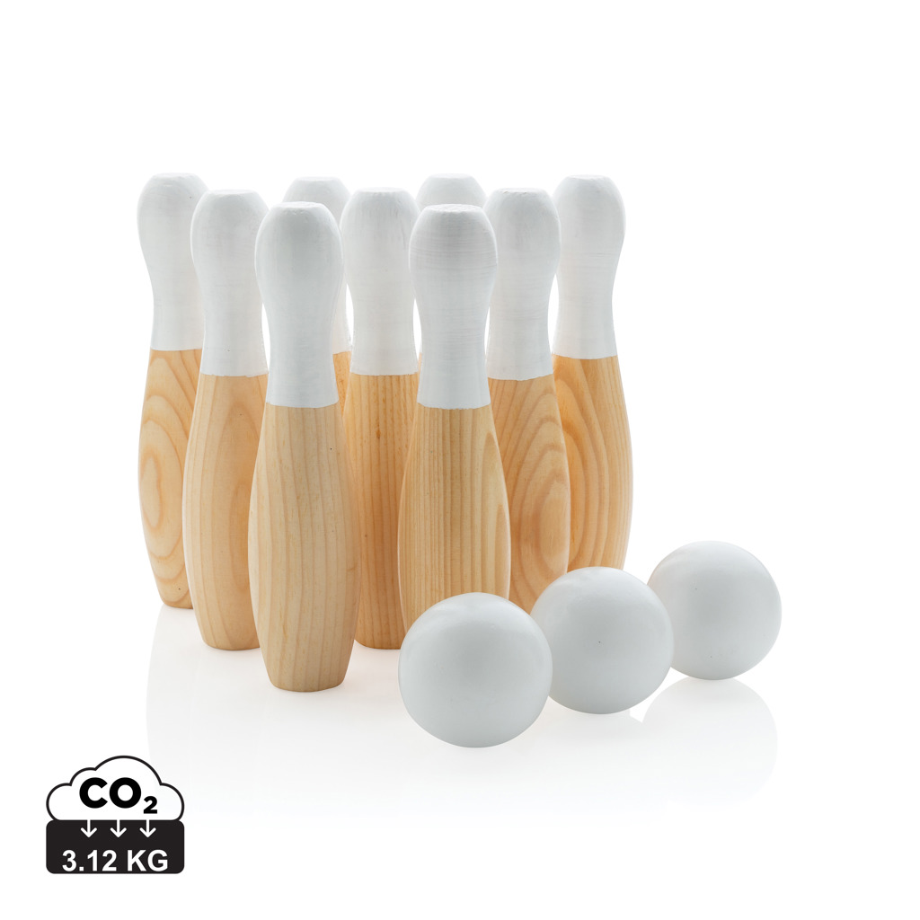Skittle – Set med träkäglor