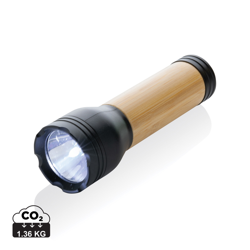Lucid 3W ficklampa RCS certifierad återvunnen plast & bambu