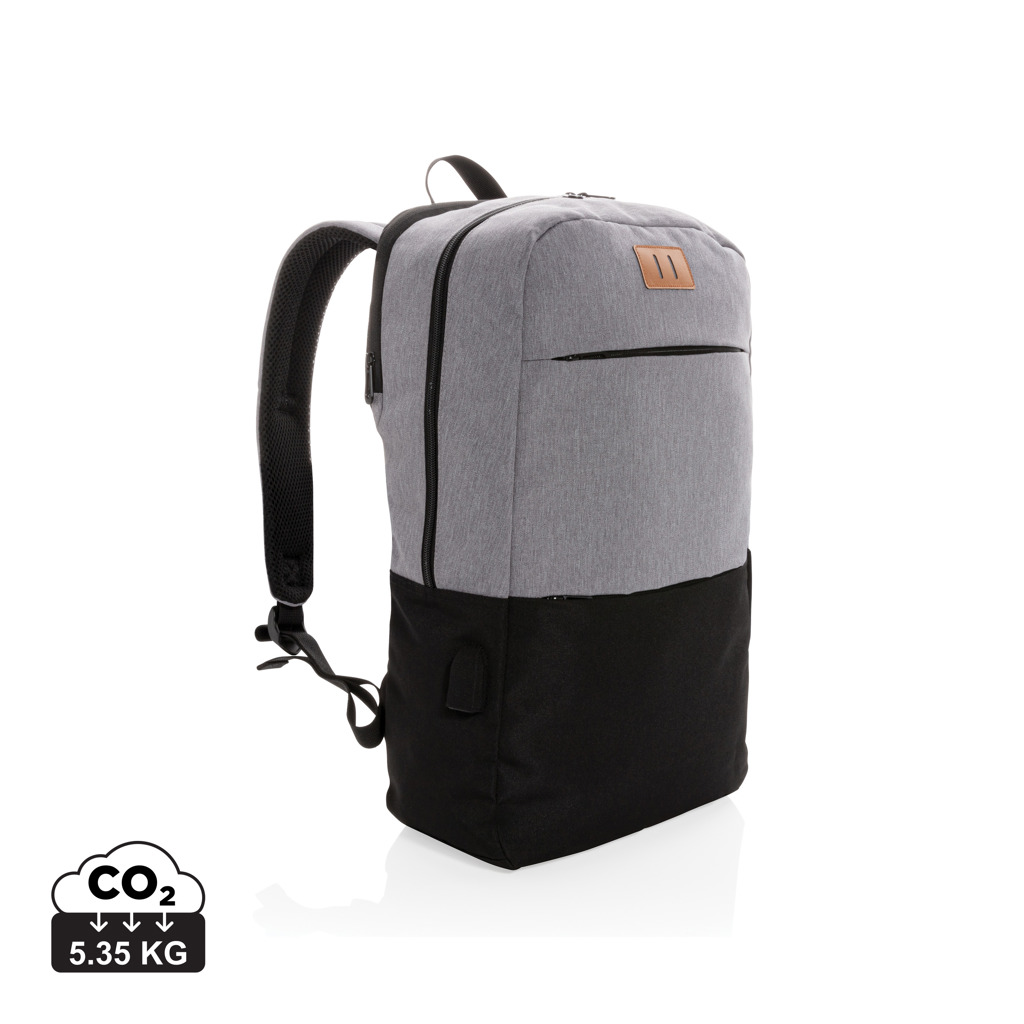 Modern 15.6″ USB & RFID laptopryggsäck PVC-fri