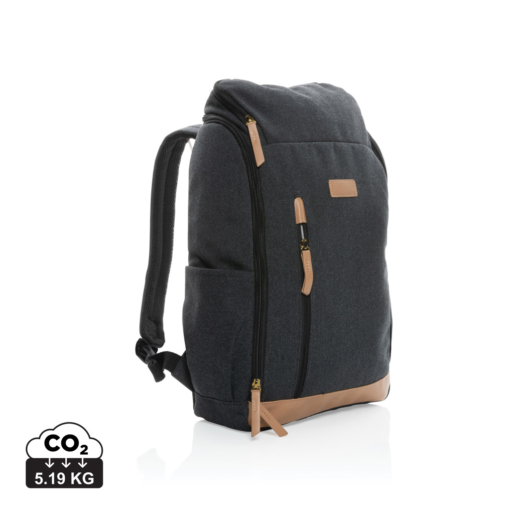 Impact AWARE™ 15″ laptopryggsäck i 16 oz. återvunnen canvas