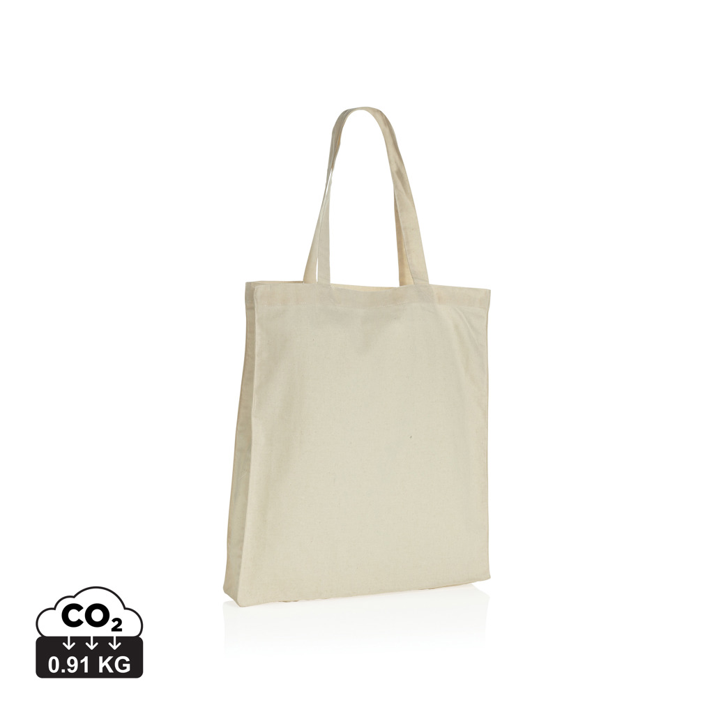 Impact AWARE™ shoppingkasse m. bälg återvunnen bomull 145gr