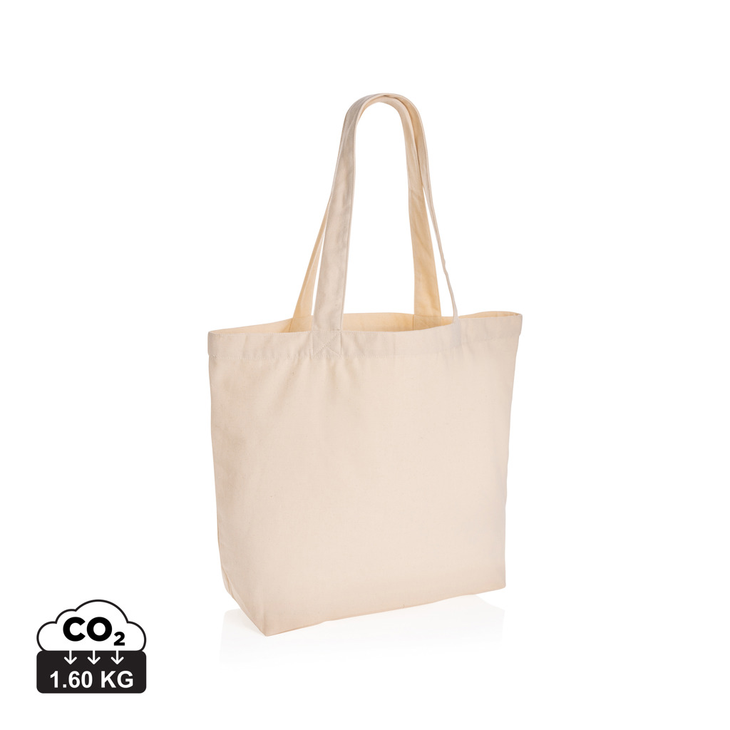 Impact Aware™ shoppingkasse m/ficka 240 gsm ofärgad rcanvas