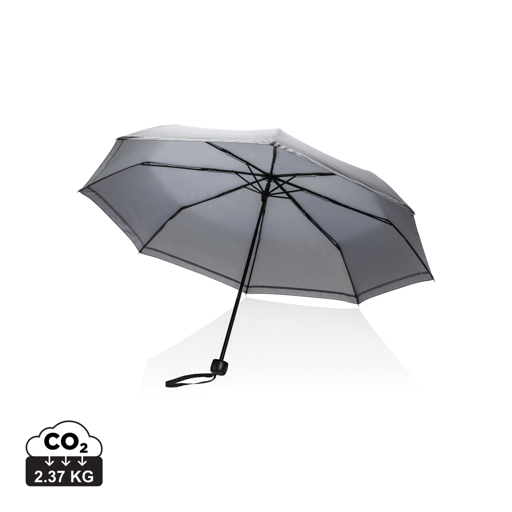 20.5″ Impact AWARE™ RPET 190T pongee reflekterande paraply