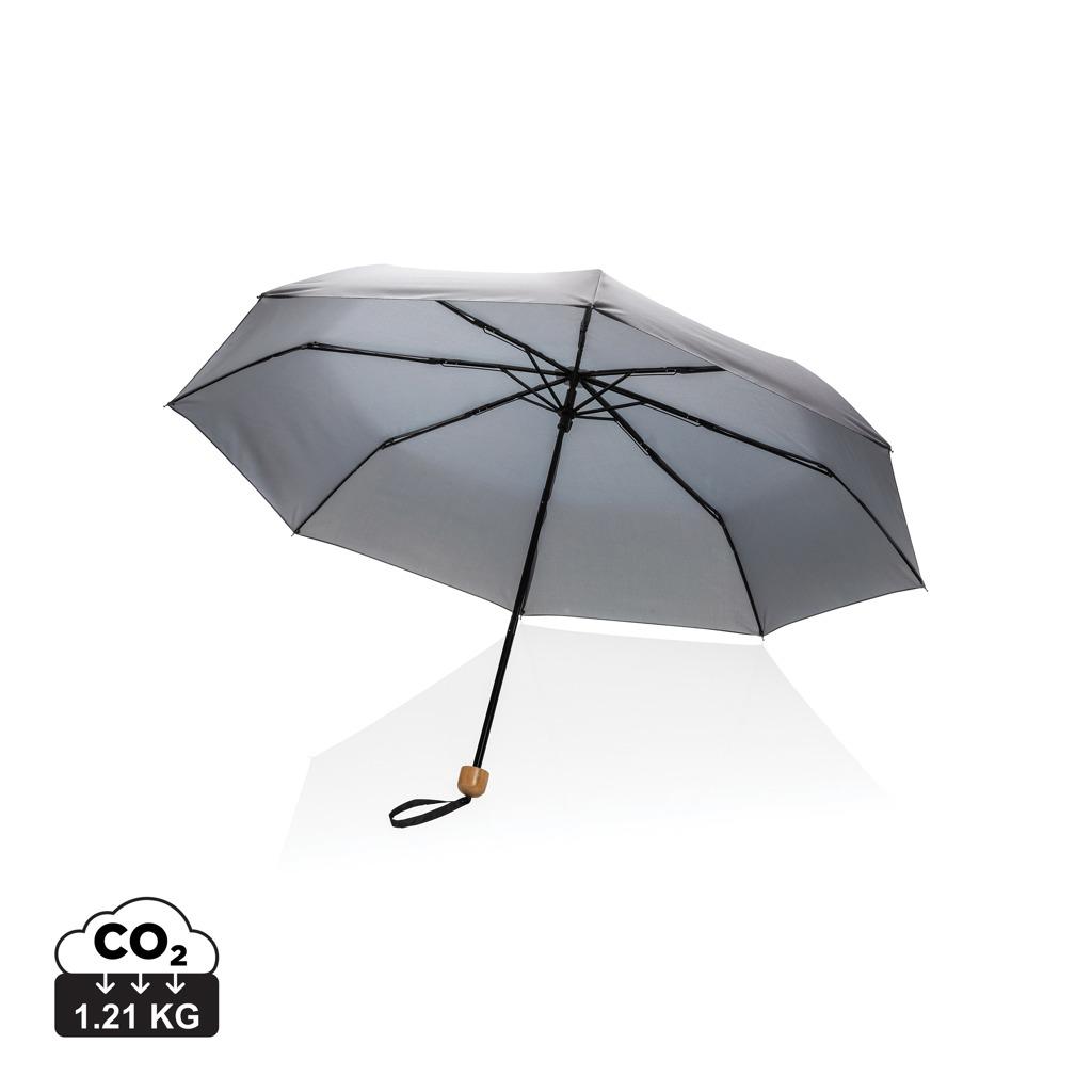 20.5″ Impact AWARE™ RPET 190T Pongee paraply bambu