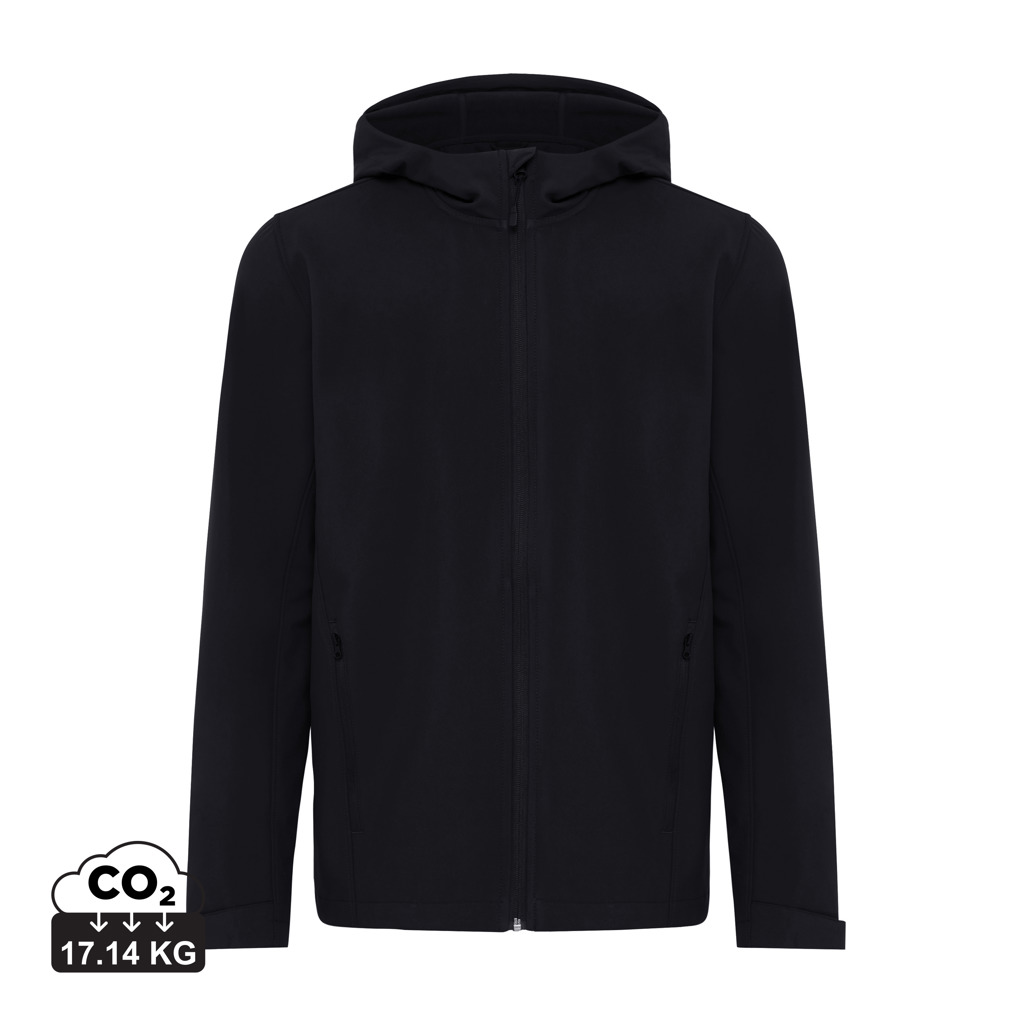 Iqoniq Makalu soft shell herrjacka i återvunnen polyester