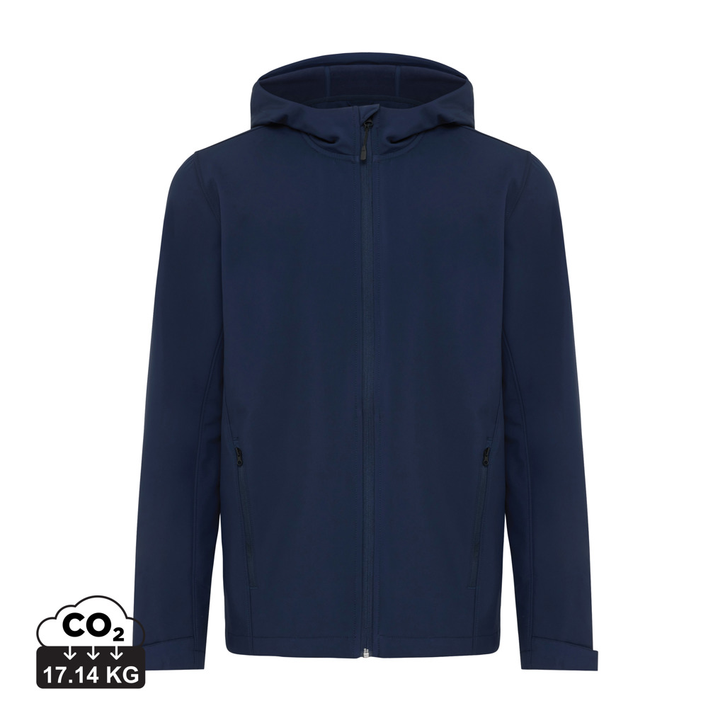 Iqoniq Makalu soft shell herrjacka i återvunnen polyester