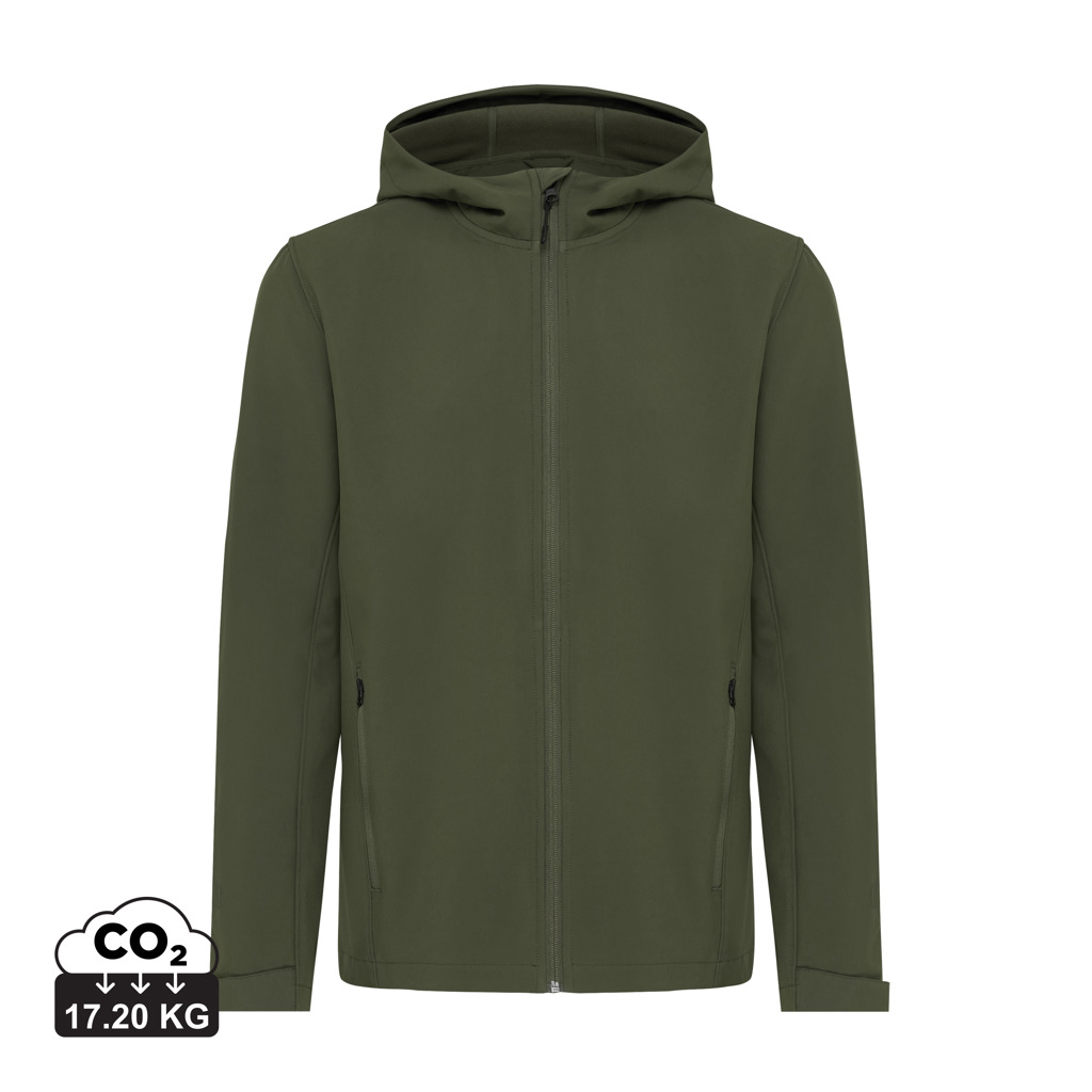 Iqoniq Makalu soft shell herrjacka i återvunnen polyester