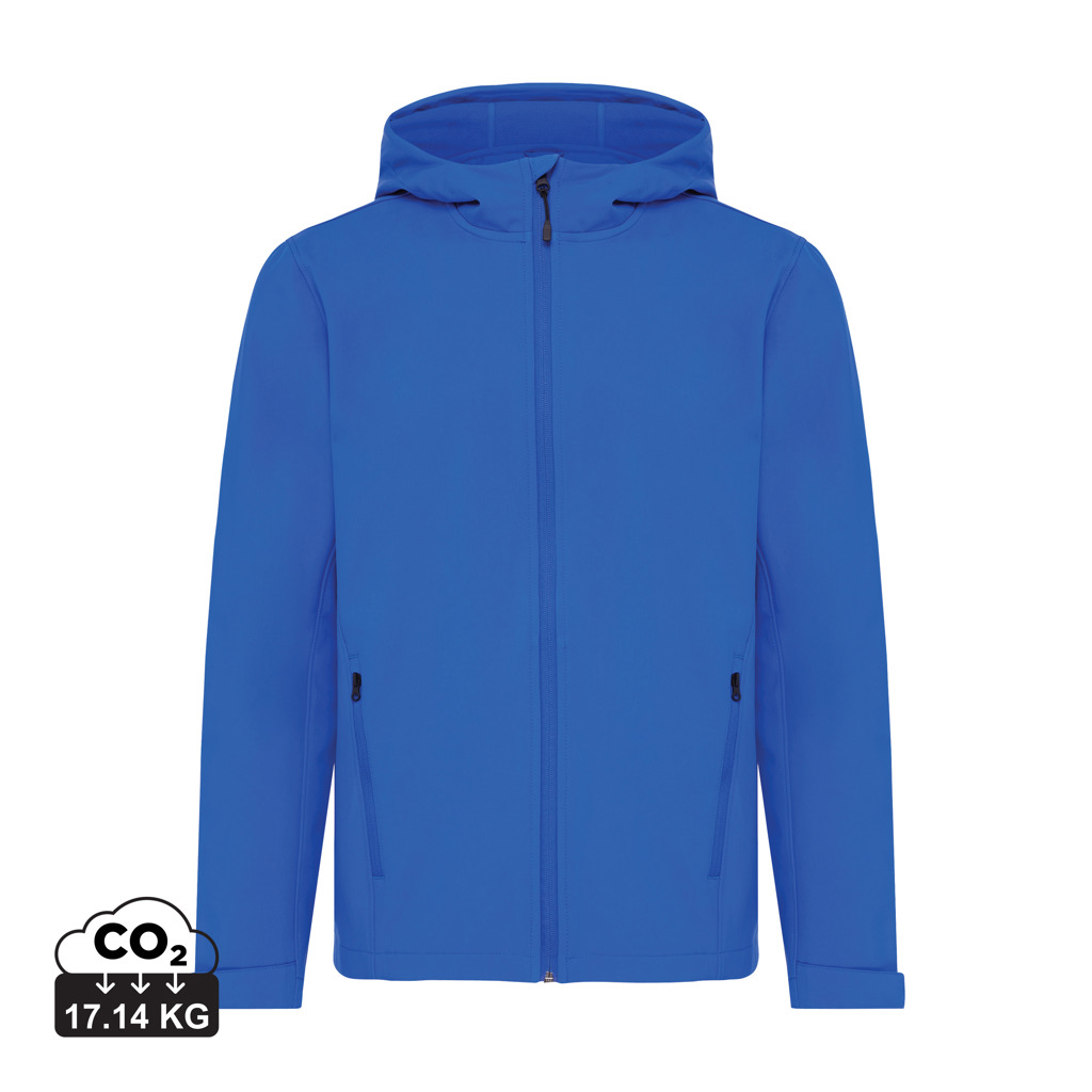 Iqoniq Makalu soft shell herrjacka i återvunnen polyester