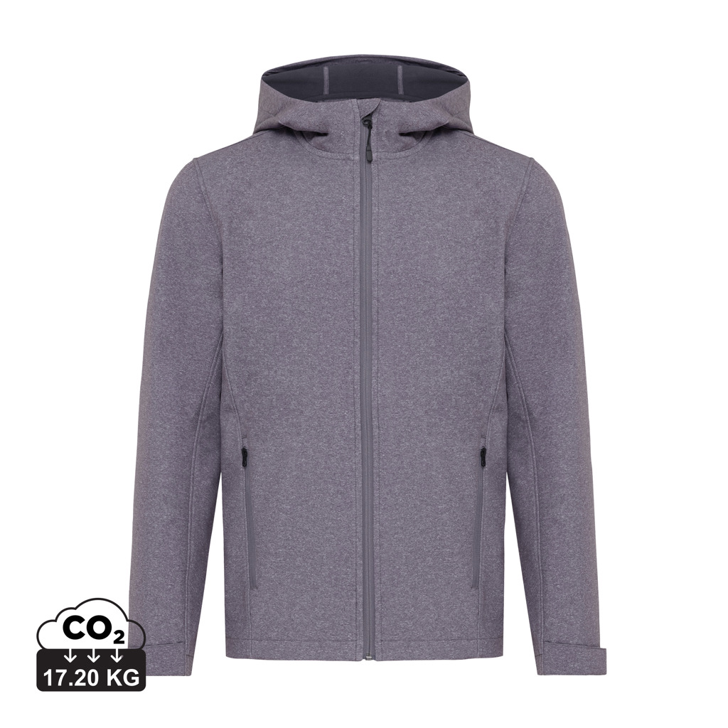 Iqoniq Makalu soft shell herrjacka i återvunnen polyester