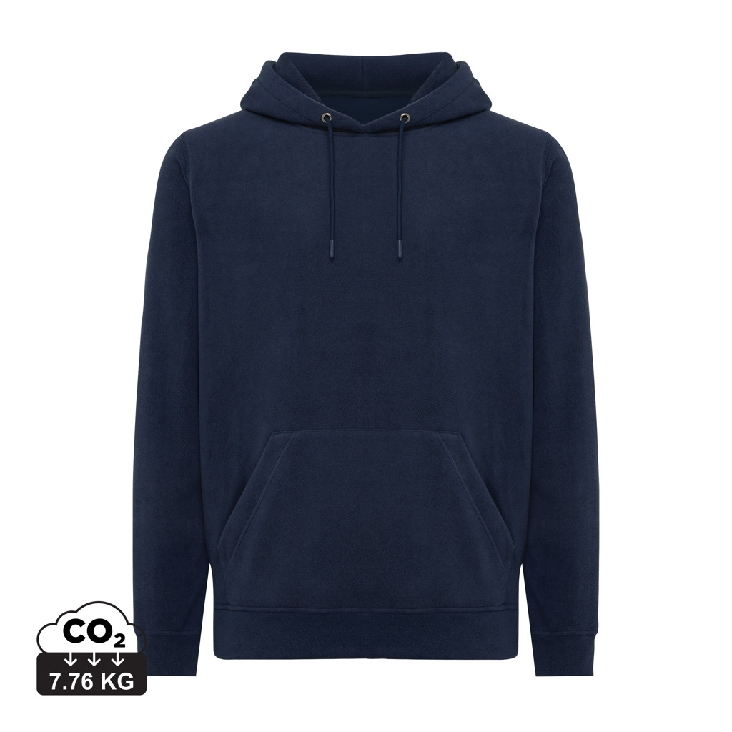 Iqoniq Trivor microfleece hoodie i återvunnen polyester
