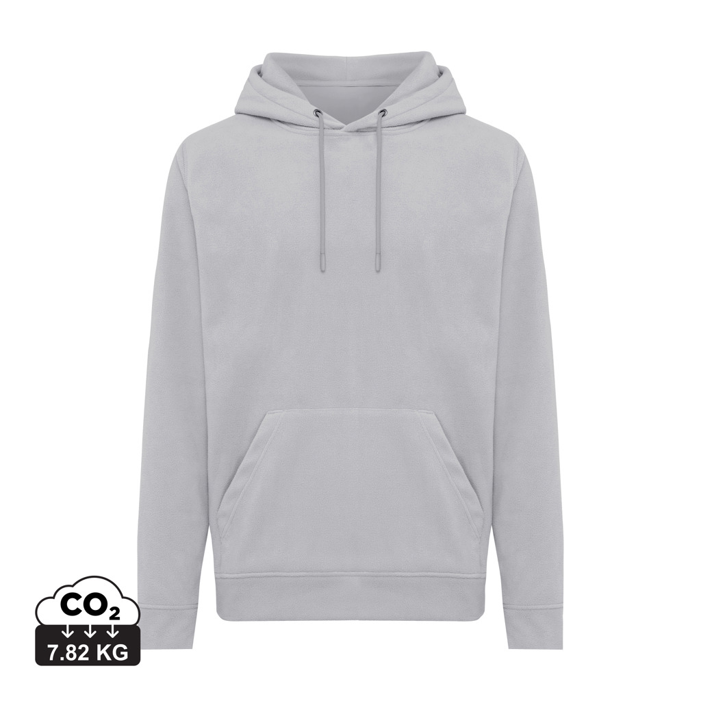Iqoniq Trivor microfleece hoodie i återvunnen polyester