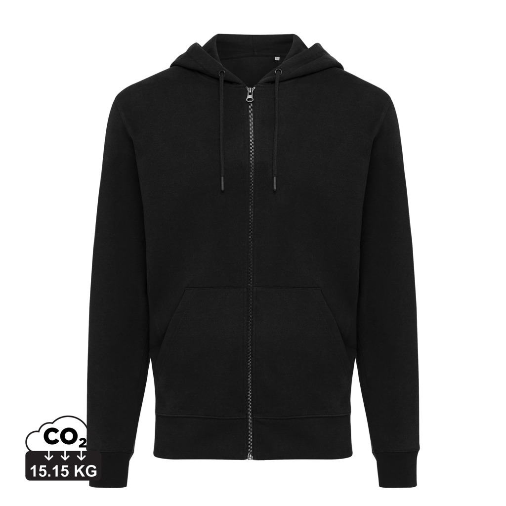 Iqoniq Abisko hoodie med dragkedja i återvunnen bomull