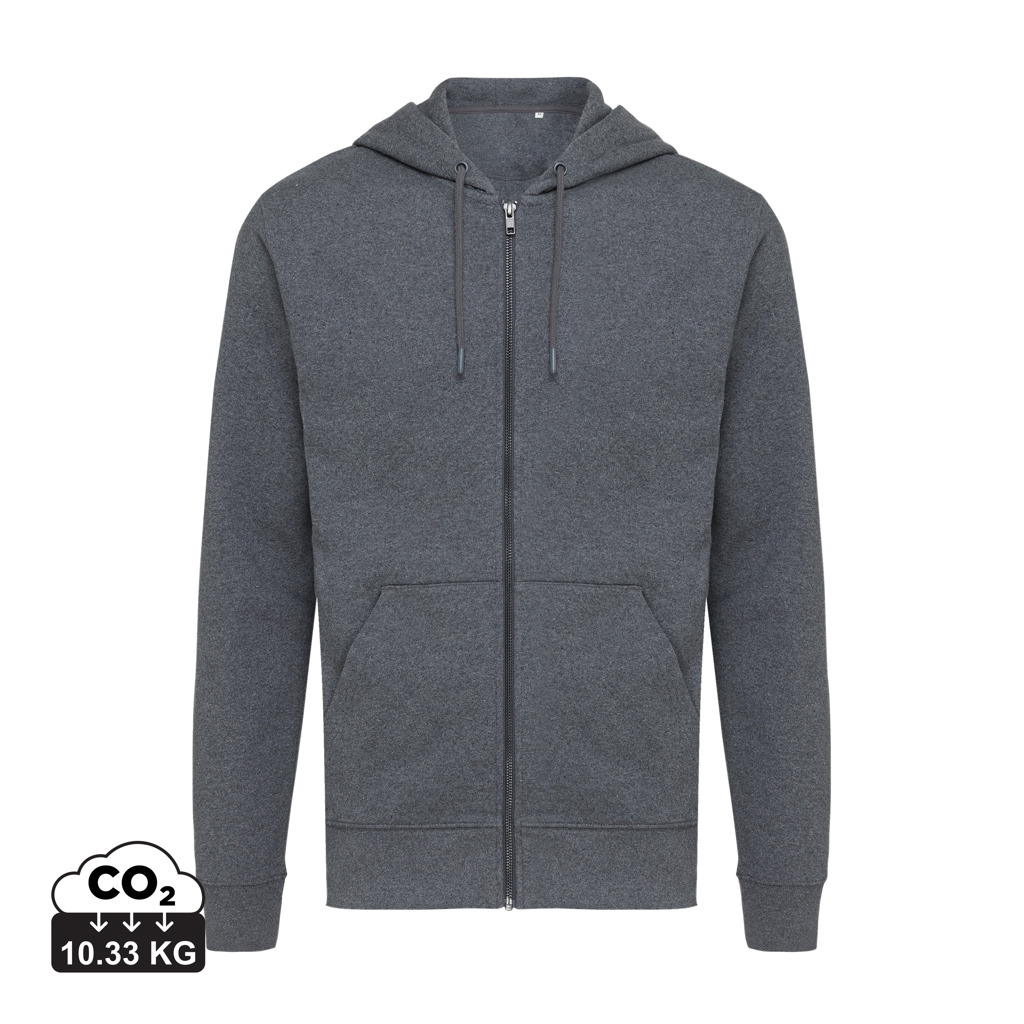 Iqoniq Abisko hoodie med dragkedja i återvunnen bomull