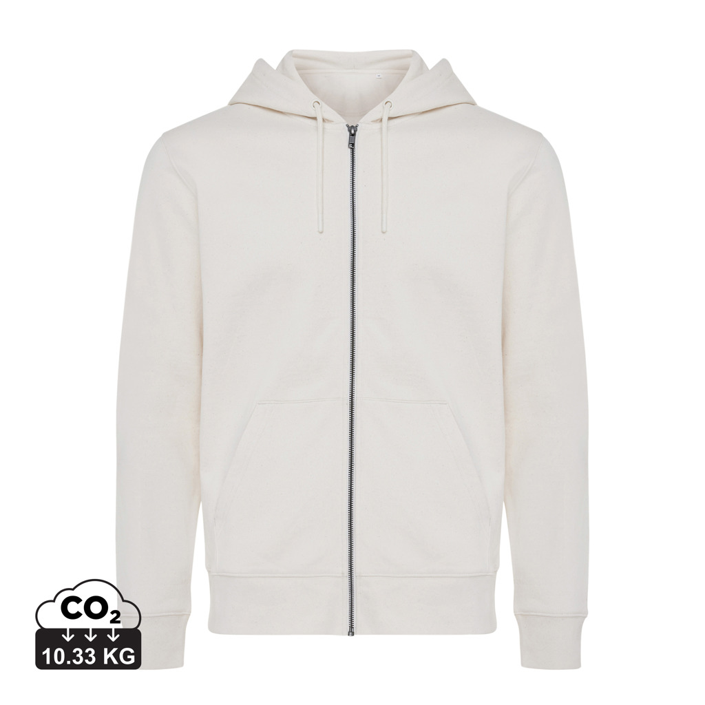 Iqoniq Abisko hoodie med dragkedja i återvunnen bomull