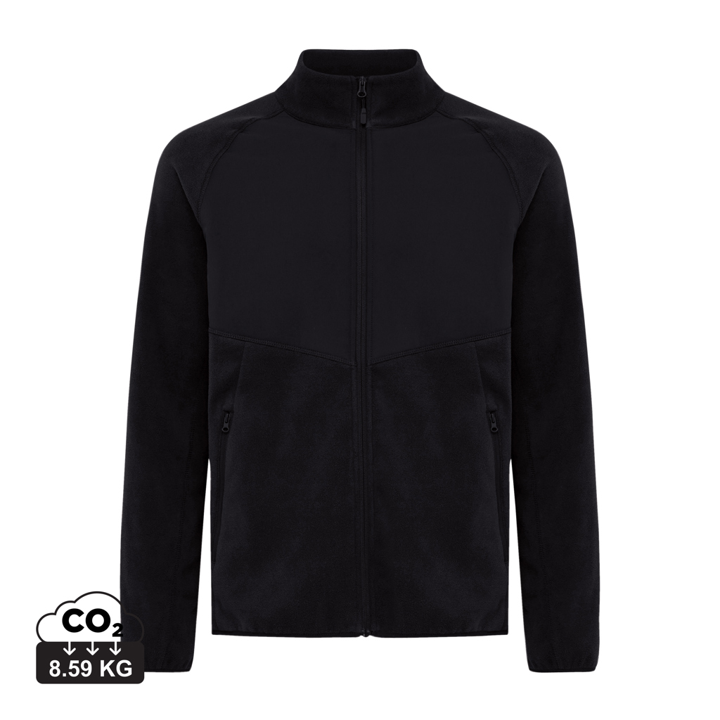Iqoniq Talung microfleece med zipper i återvunnen polyester