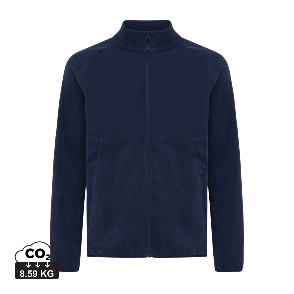 Iqoniq Talung microfleece med zipper i återvunnen polyester