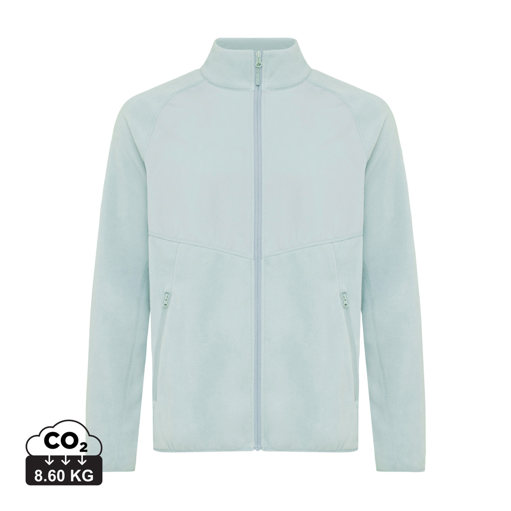 Iqoniq Talung microfleece med zipper i återvunnen polyester