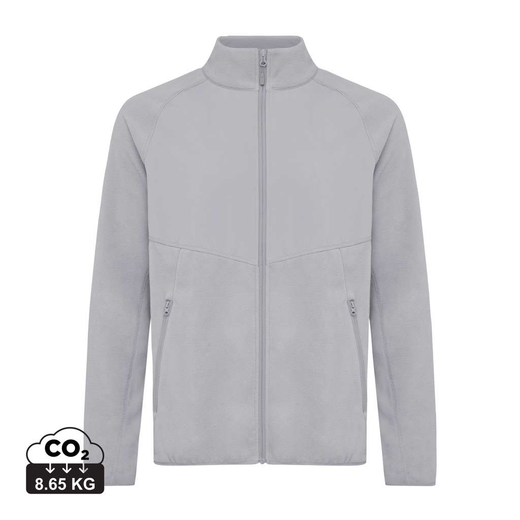 Iqoniq Talung microfleece med zipper i återvunnen polyester